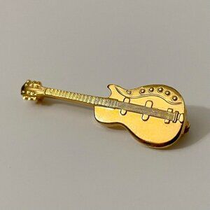 Vintage Electric Guitar Brooch Pin Unmarked